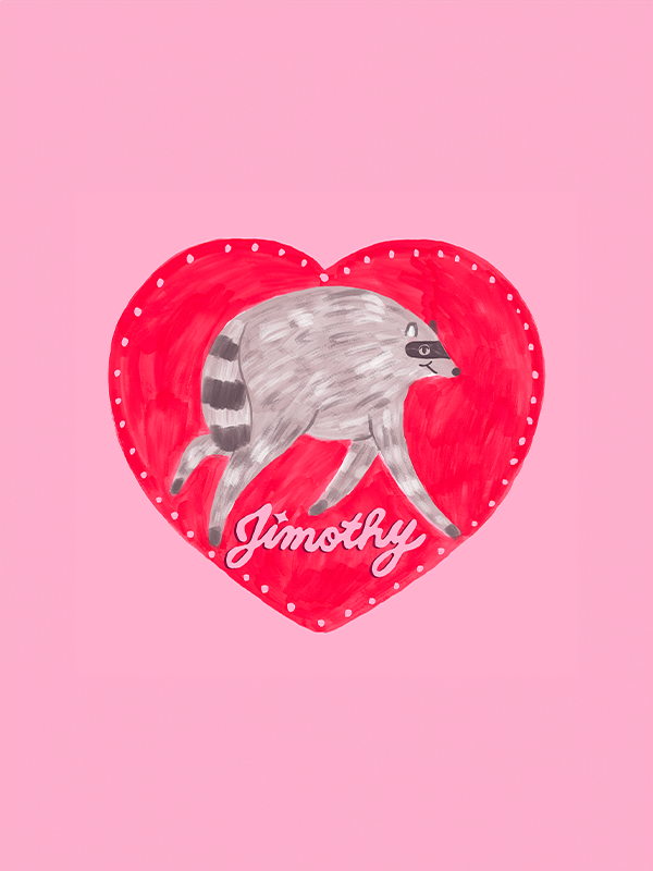 Jimothy the Raccoon Sticker