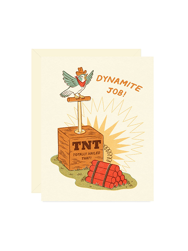 Dynamite Job Congrats Card