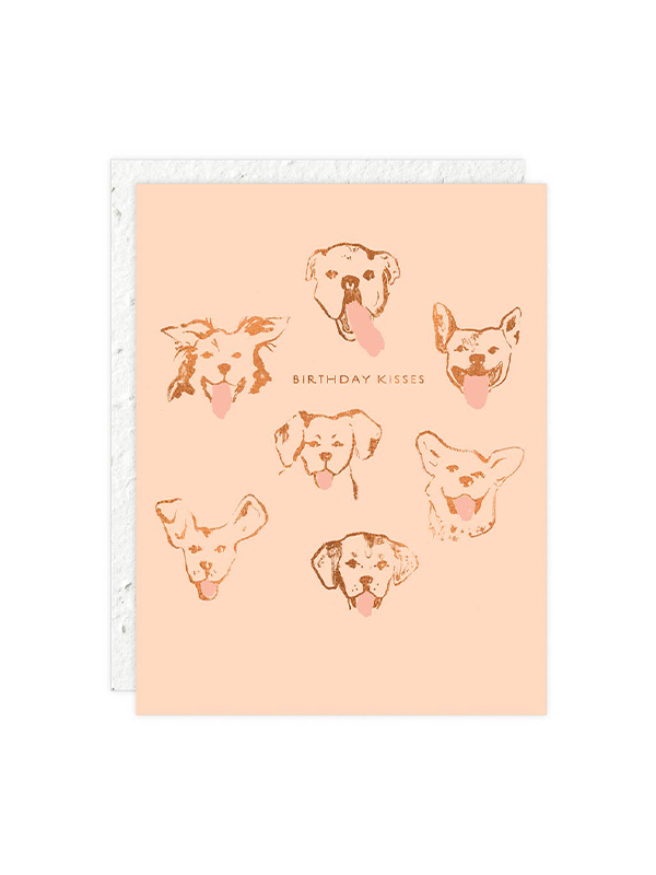 Dog Kisses Birthday Card