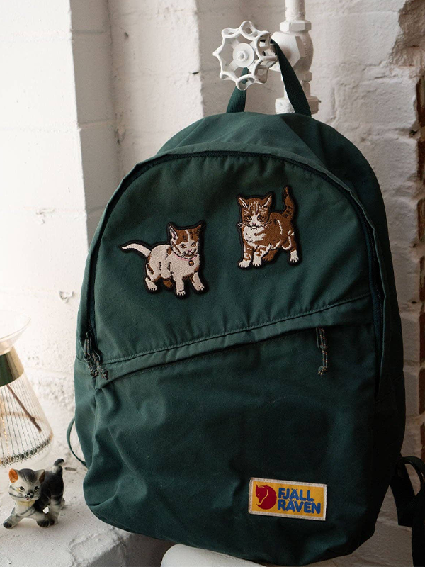 Embroidered Sticky Patch Set: Kittens