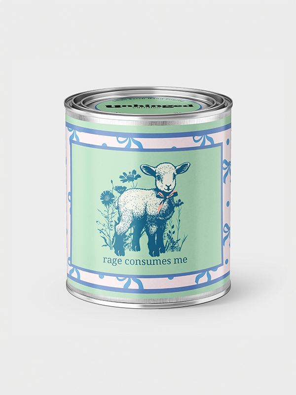 Rage Consumes Me Lamb Soy Wax Candle