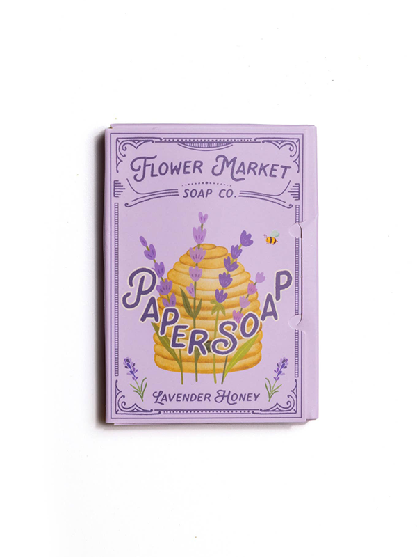 Paper Soap: Lavender Honey Scent