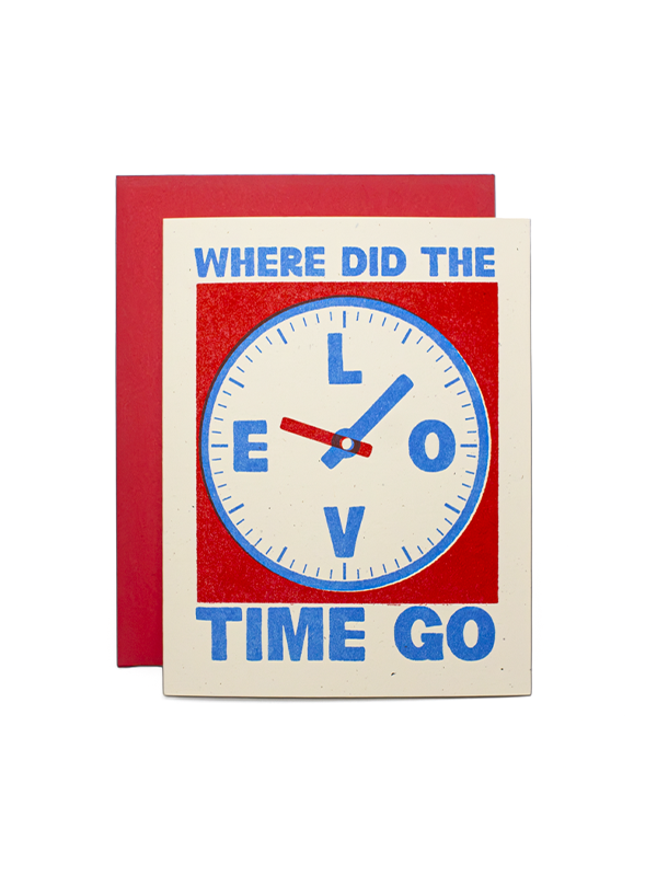 Where Did The Time Go Card