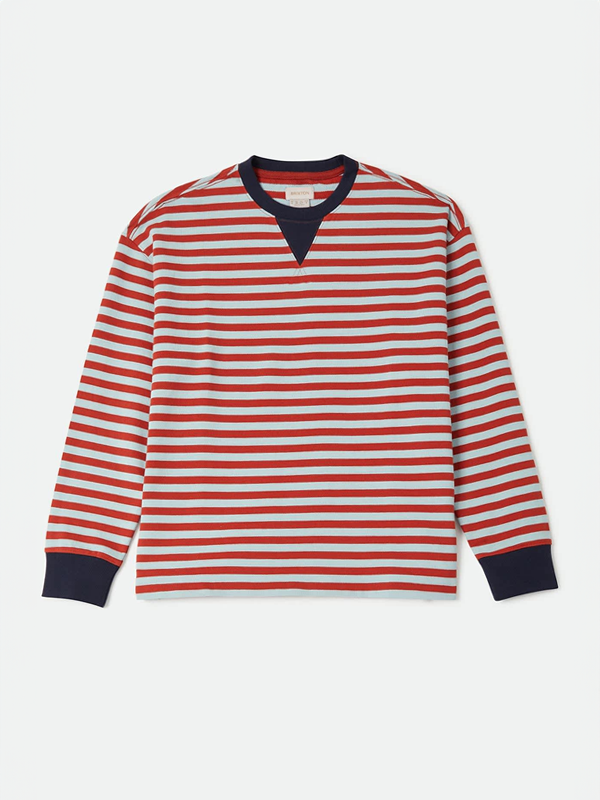 Retro Rugby Polo: Sea Grass/Rust