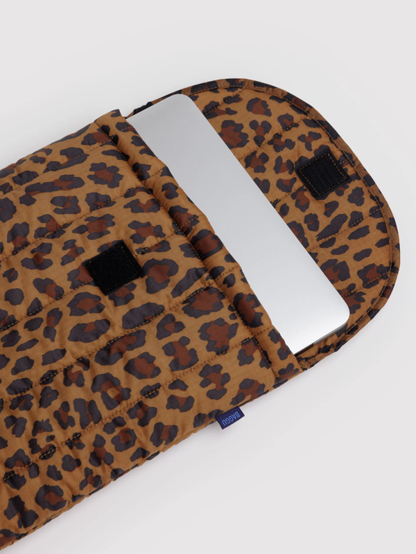 Puffy Laptop Sleeve 16": Leopard