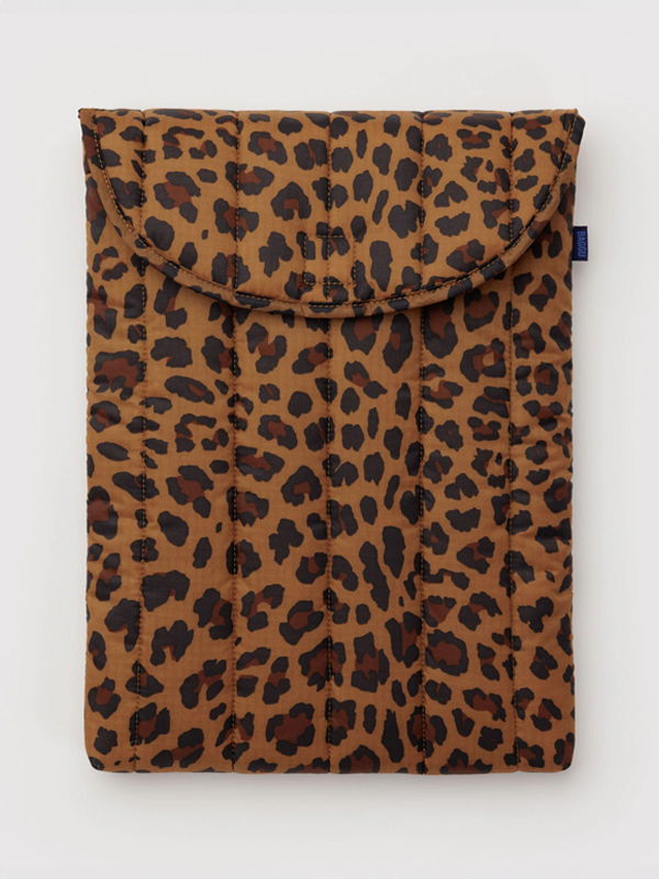 Puffy Laptop Sleeve 16": Leopard
