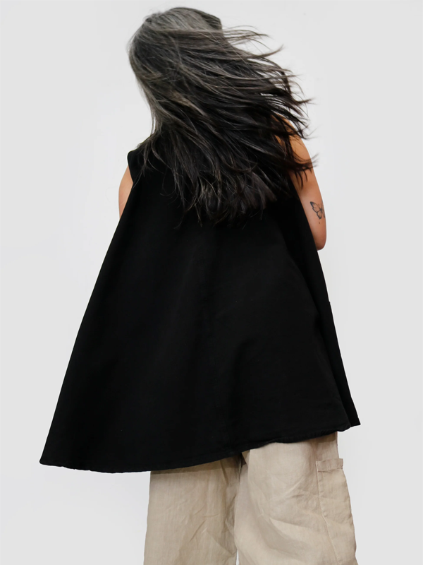 Licorice Cocktail Dress: Black