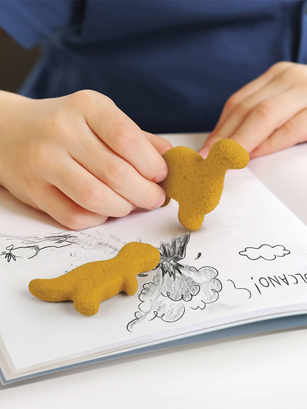 Nugg Life Dinosaur Nugget Erasers: Set of 2