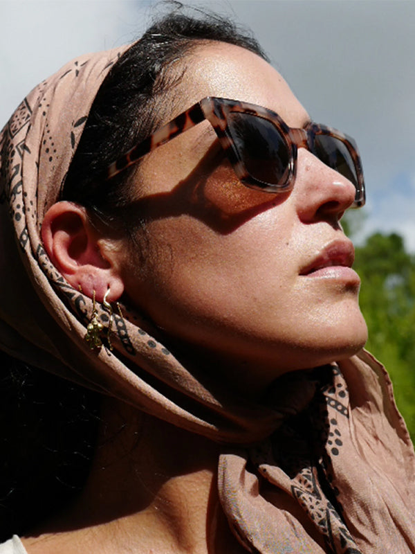 Line Study Earrings: Gold