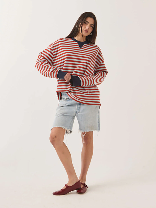 Retro Rugby Polo: Sea Grass/Rust