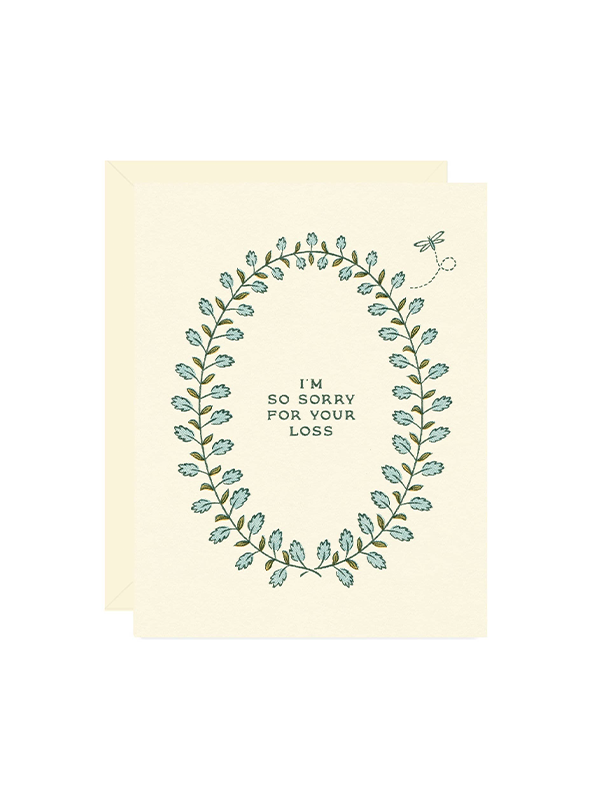 Sorry For Your Loss Sympathy Card