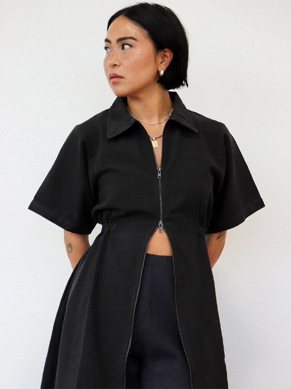 Noble Adult Long Utility Dress: Ash Noble Adult Long Utility Dress: Ash