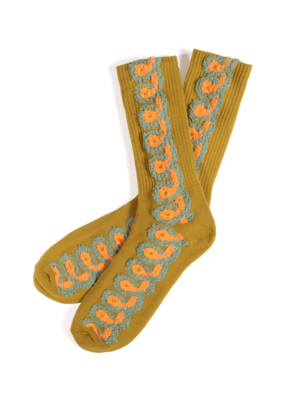 Ochre Loopy Socks