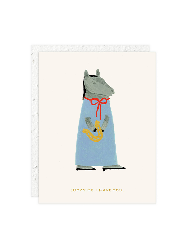 Lucky Horse Love Card