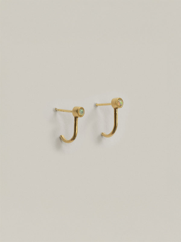 Lucy Earrings: Opal (Gold Plated)