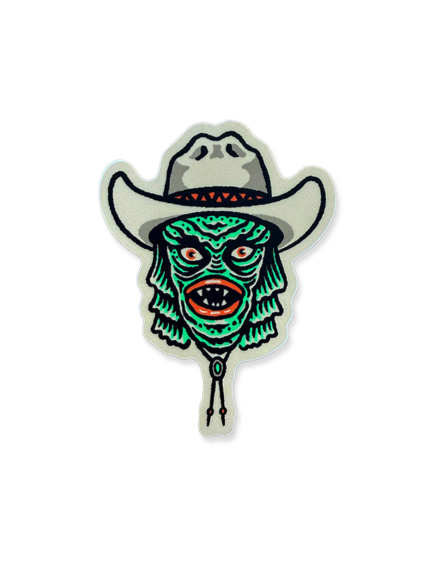 Cowboy Creature Sticker