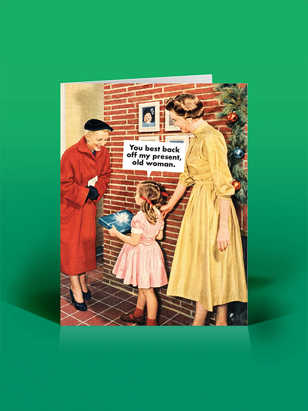 Back Off Holiday Card