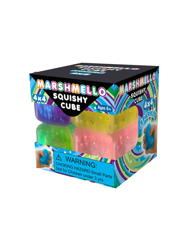 Marsmello Squishy Mini Glitter Cube