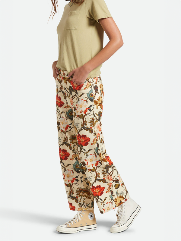 Margo Cropped 5-Pocket Pant: Botanical Floral (FINAL SALE)