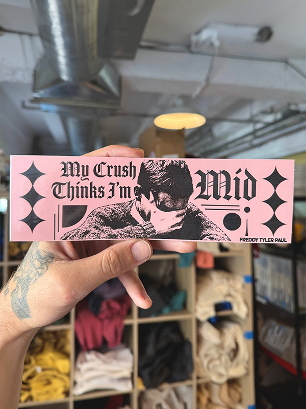Mid Bumper Sticker