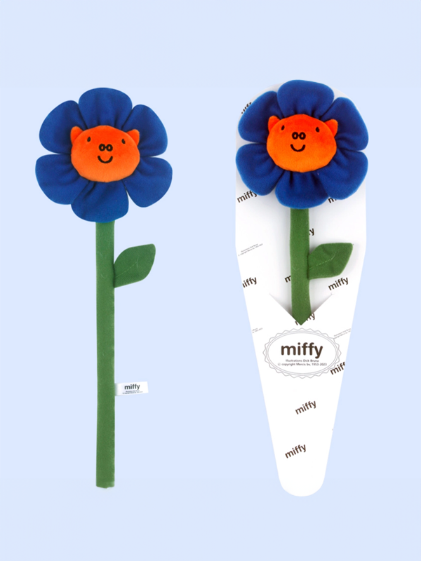 Miffy Endless Fabric Flower: Bear/Blue