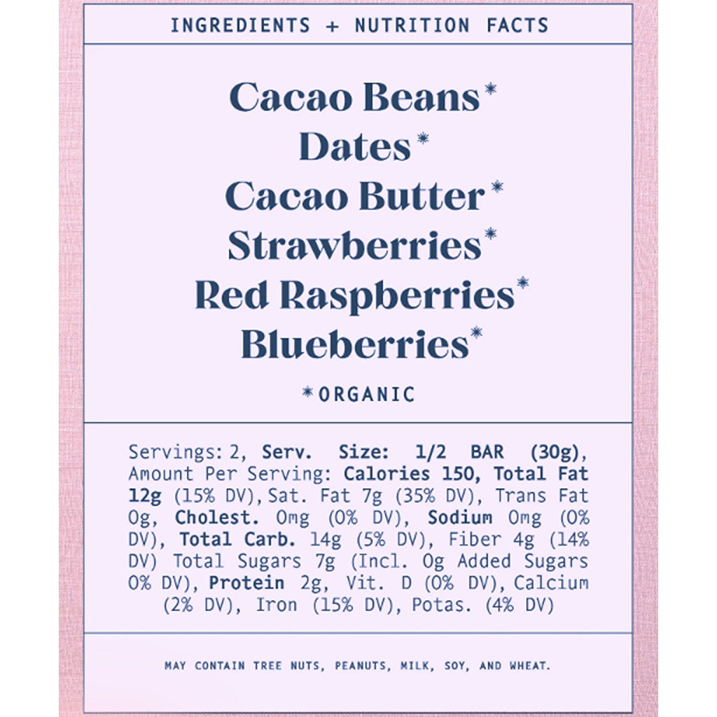 Mixed berry chocolate featuring a rich chocolate blend with a burst of fruity berry flavors, offering a sweet and tangy treat in every bite.