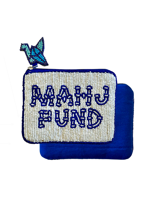 Beaded Coin Purse: Mahj Fund (Blue)