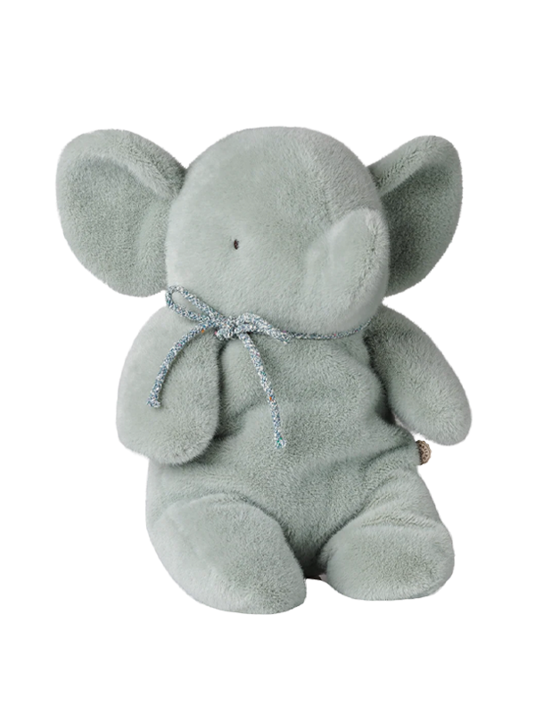 Medium Elephant Plush: Soft Mint