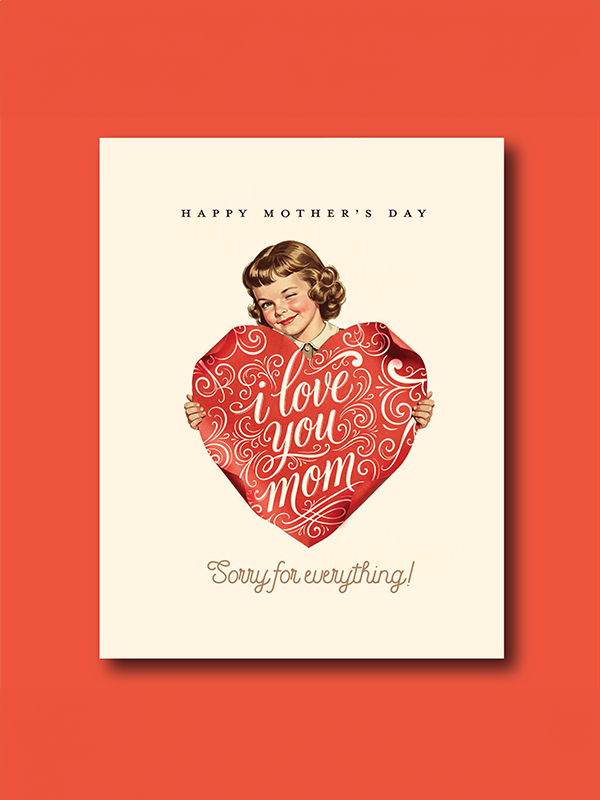 Sorry Mom Mother's Day Card