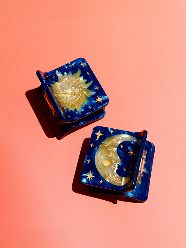 Sun and Moon Hair Claw