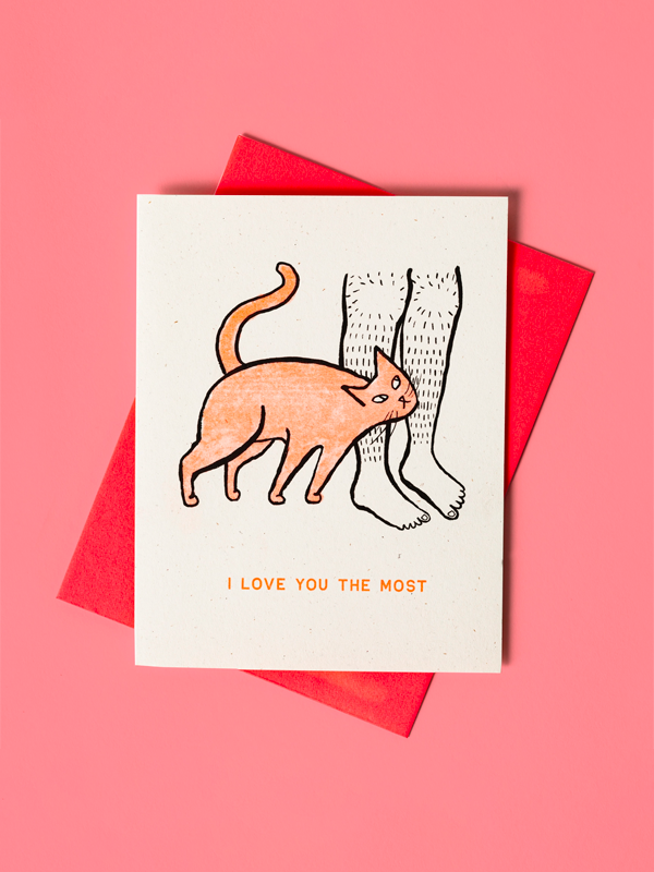 I Love You The Most Cat Card