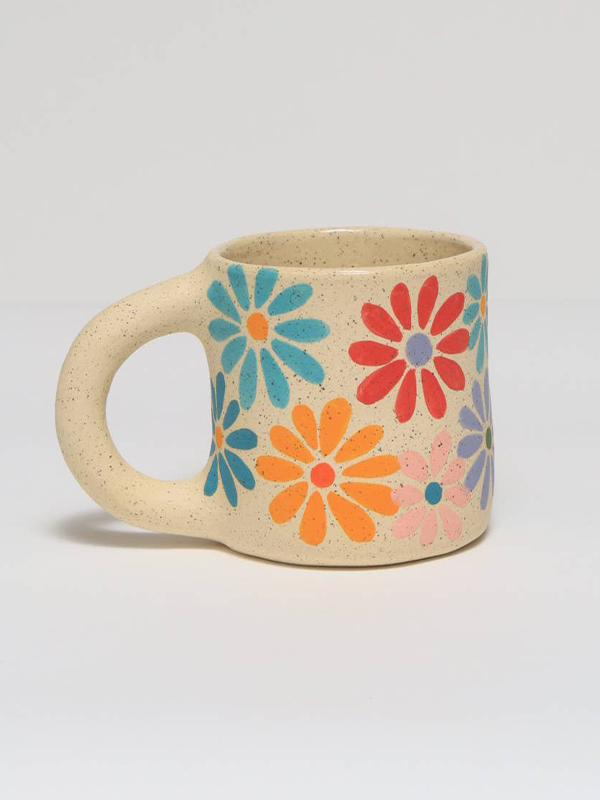 Flower Mug: White
