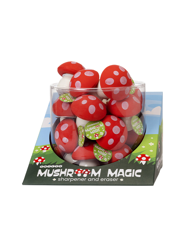 Mushroom Magic Sharpener and Eraser