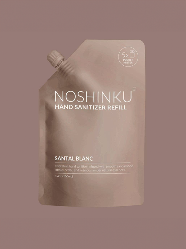 Hydrating Sanitizer Mini Refill Pouch: Santal Blanc