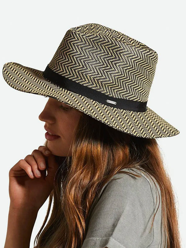 Carolina Straw Packable Hat: Black/Natural – Edge of Urge