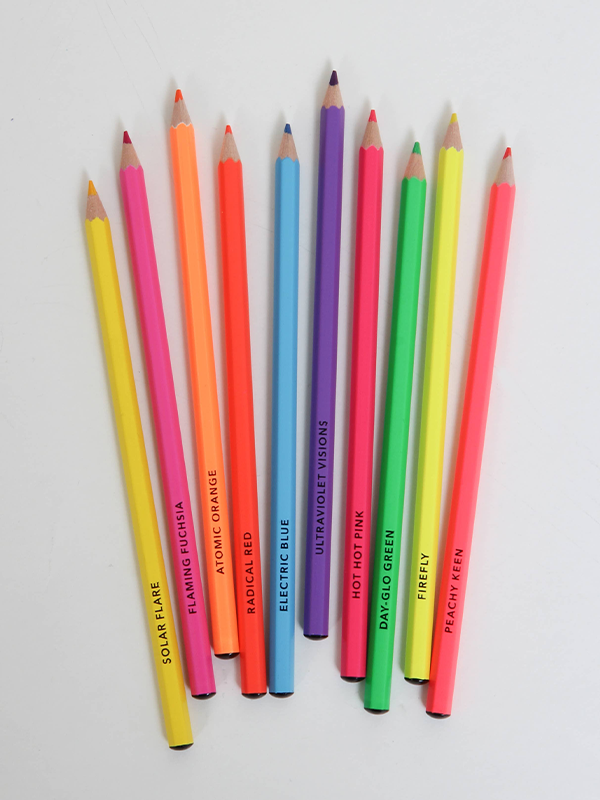 Bright Ideas Neon Colored Pencils: 10 Colored Pencils
