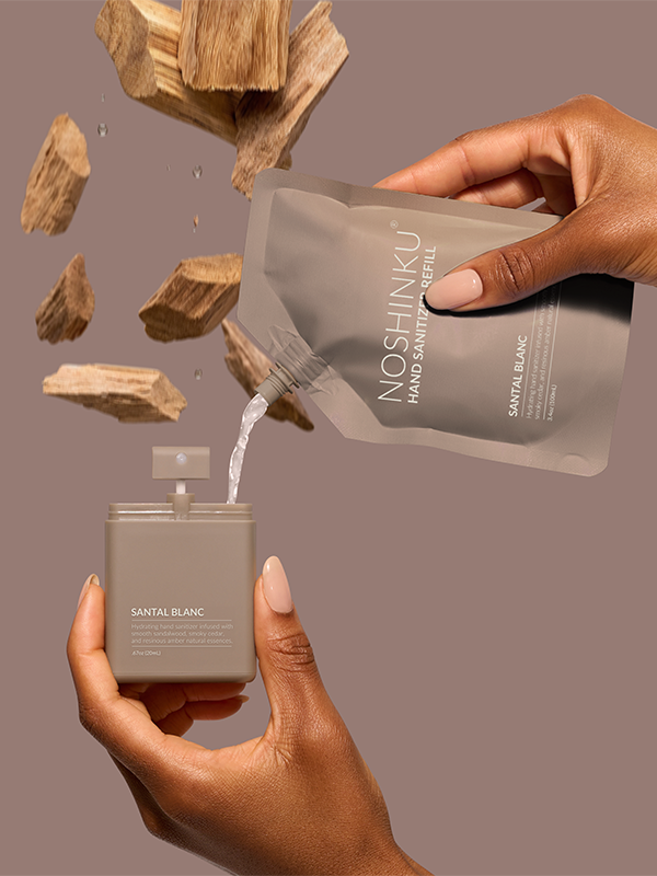 Hydrating Sanitizer Mini Refill Pouch: Santal Blanc