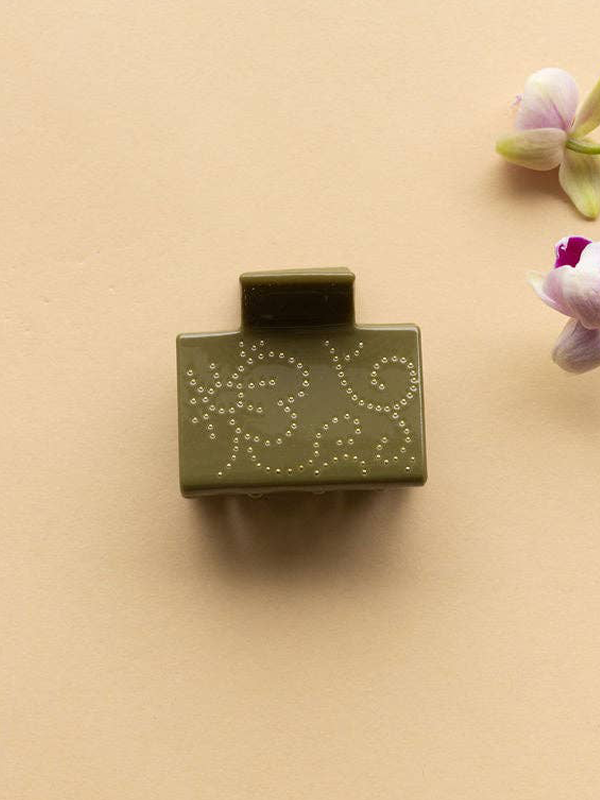 Pia Clip: Olive Bohemian Stud