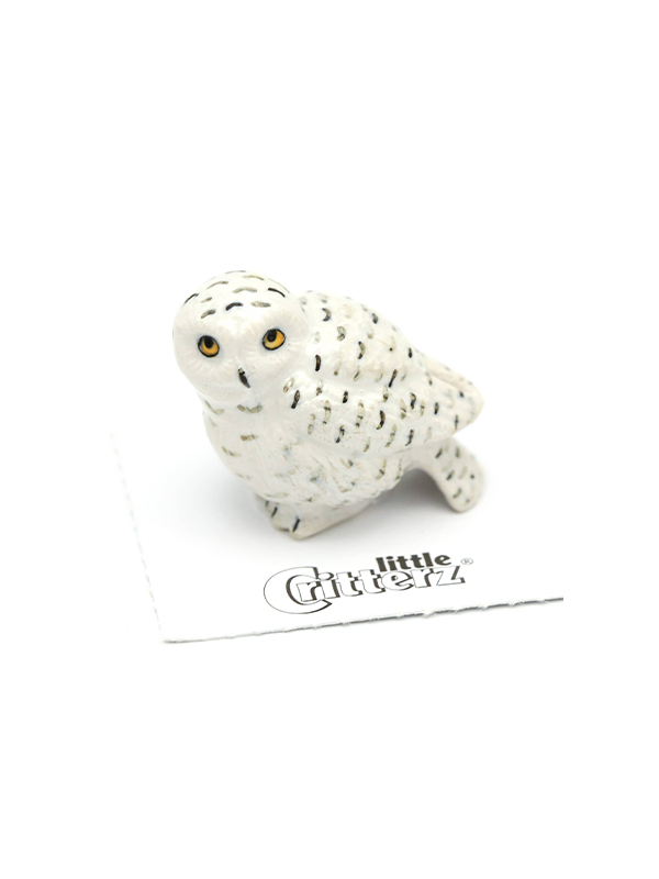 Porcelain Miniature: Ghost Snowy Owl