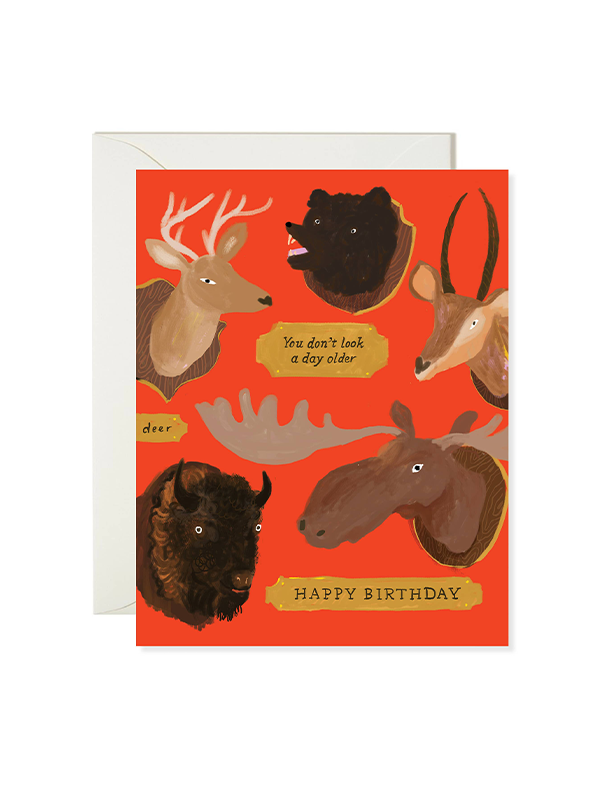 Taxidermy Birthday Card