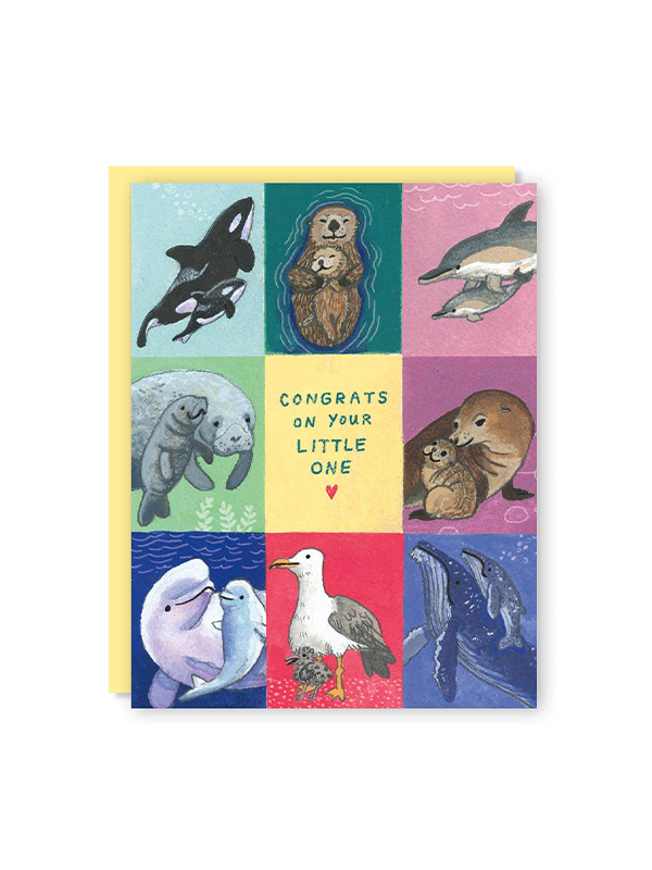 Baby Animals Marine Card