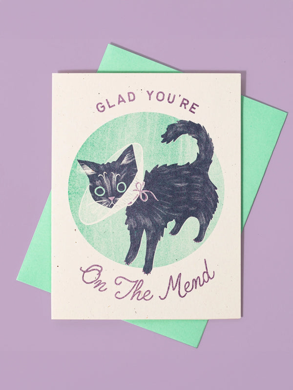 Glad You're On The Mend Get Well Card