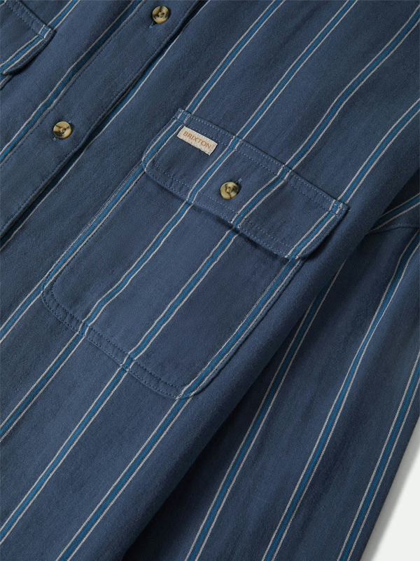 Wandering Overshirt: Berring Sea/White (FINAL SALE)