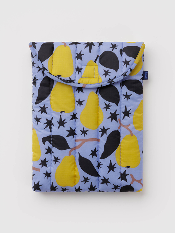 Puffy Laptop Sleeve 13"/14": Golden Pears