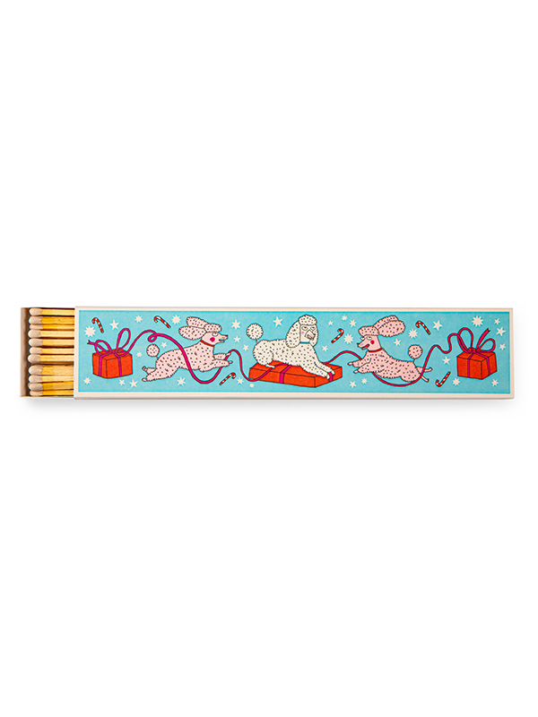 Long Safety Matches: Christmas Poodles