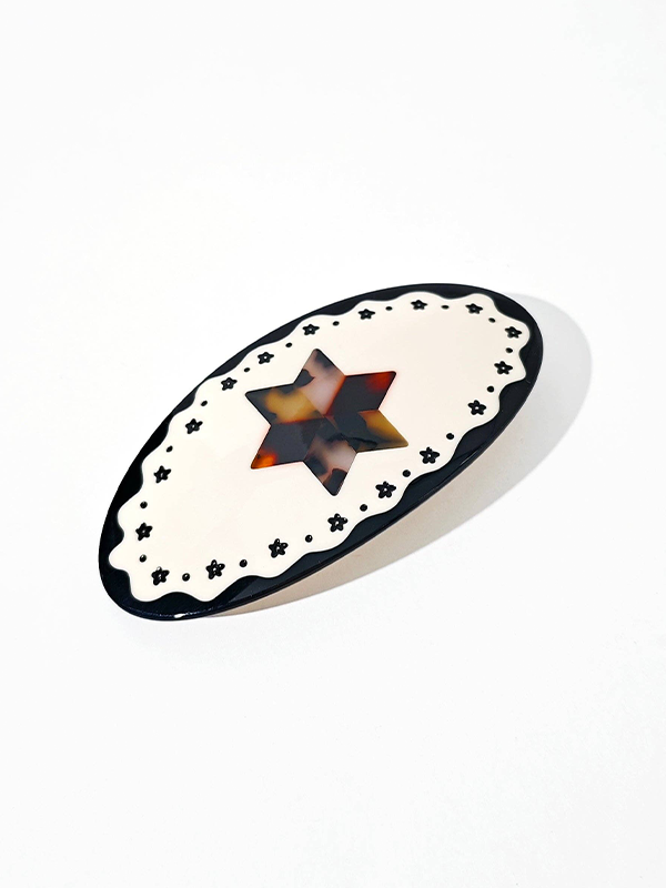 Tortoise Star Ponytail Barrette