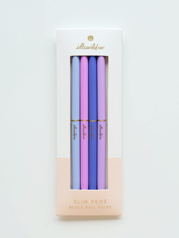 Slim Pens: Spectrum Violets (Set of 4)