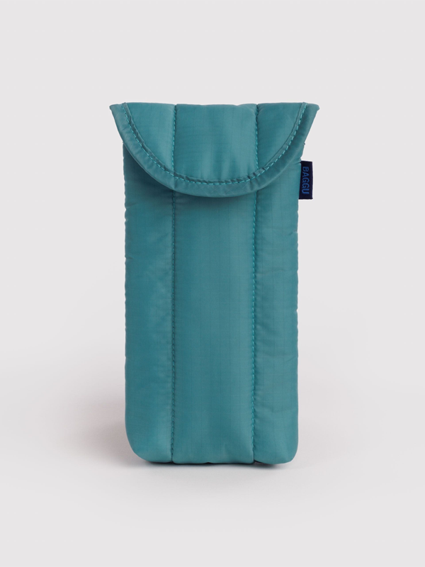 Puffy Glasses Sleeve: Peacock