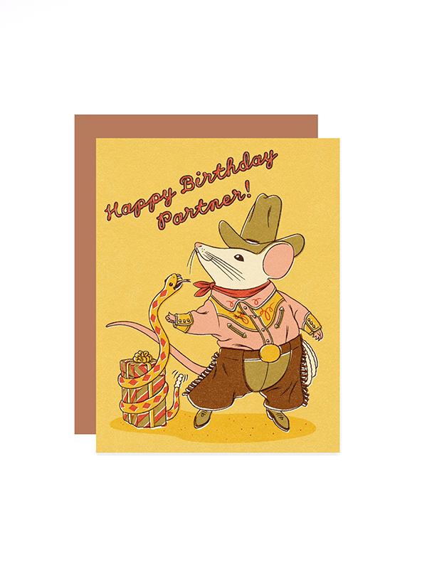 Happy Birthday Partner Card