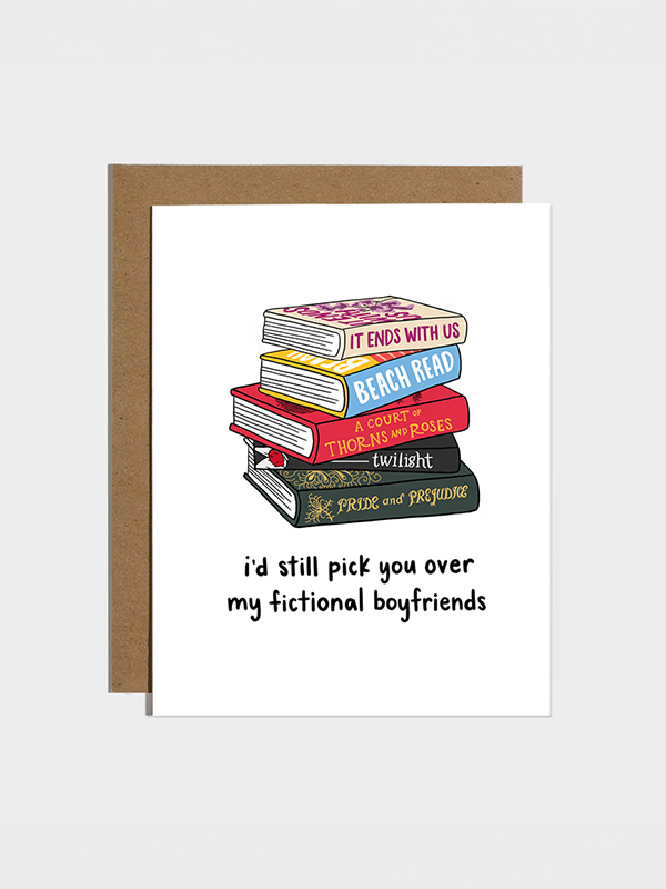 Fictional Boyfriends Love Card